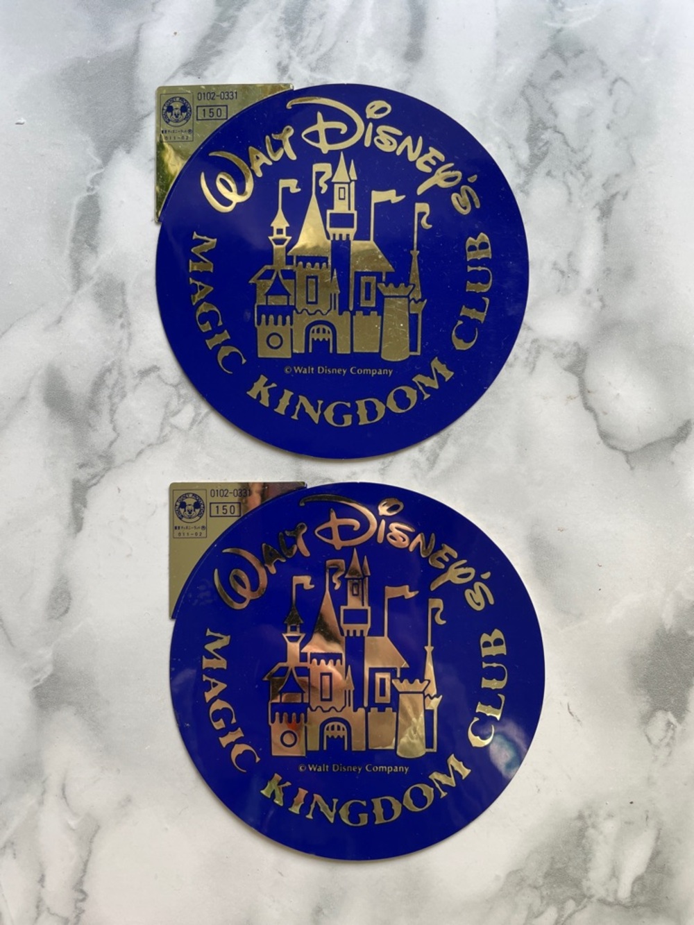 Vintage TOKYO Disneyland THE MAGIC KINGDOM CLUB - large stickers